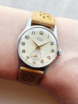 Československé mechanické vintage retro hodinky PRIM 50. Typ - 9