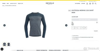 Merino tričko Devold Kvitegga Merino 230 Shirt Man | vel. S - 9