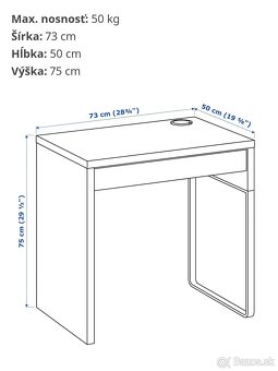 Stolík MICKE hnedy - 9