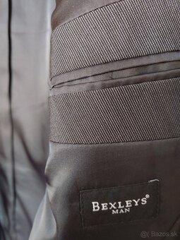 Pánsky oblek Antracit prúžok - 9