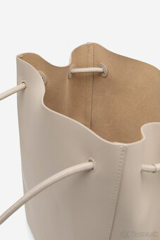 biela kožená kabelka ginno rossi - 9