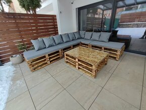 Záhradný nábytok - paletové sedenie - záhradné sedenie - 9