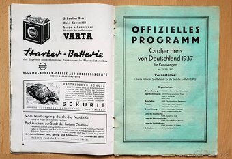 Originální oficiální program GP Německa 1937 Nürburgring - 9