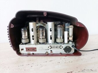 Art Deco starožitné rádio Talisman, krásný stav, plně funkčn - 9