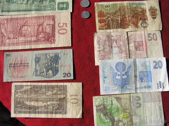 ZOSTAVA STARÝCH ČESKOSLOVENSKÝCH_BANKOVIEK a MINCÍ - 9