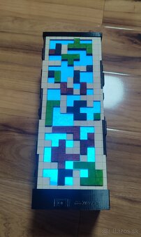 Dekoratívna nabijateľná LED lampa s motívom Minecraft/teris - 9