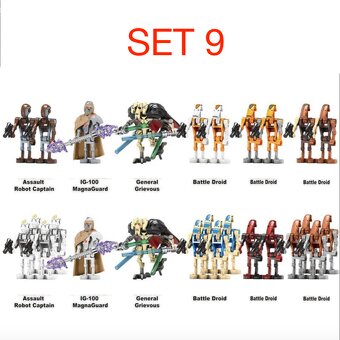 Rôzne figúrky Star Wars 3 (8ks) typ lego - nové - 9