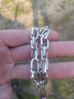 Strieborná retiazka a náramok - ručná práce - PC 600€  - 9