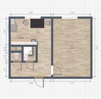 Prenájom útulného 1-izbového bytu v širšom centre Malaciek - 9
