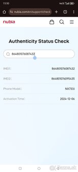 Predam/Vymenim ZTE nubia z70 ultra 12/256 gb 550€ - 9