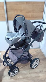 Kočík Junama 3v1 Termo Line MIX 01 Fossil Grey + zakladna - 9