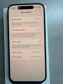 iPhone 15 pro, black titanium, 128GB - 9