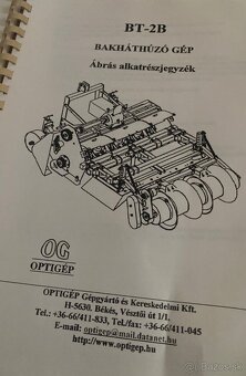 Predám Optigep BT-2B – bakhátovač / hriadkovač + fréza 200 c - 9
