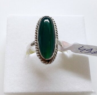 Krasne strieborne prstene s polodrahokamy - 9