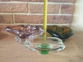 hutné sklo misa, váza, popolník - 9