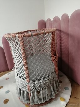 Predám ručne robenú makramé detskú postieľku. - 9