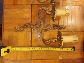 Pár - 2ks, elegantné francúzke nástenné lampy - 9