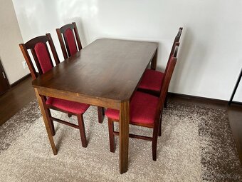Jedálenský stôl a 4 stoličky - 9
