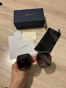 Gucci slnečné okuliare GG0106S - farebno/zlaté (GG1) - 9
