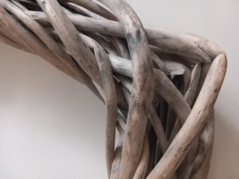 Veľké závesné drevené srdce 36x36 cm - 9