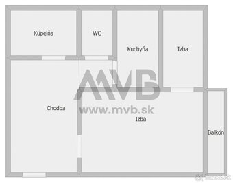 Prenajmem priestranný 2-izbový byt s balkónom v centre mesta - 9