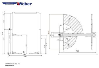 Dvojstĺpový zdvihák 4T WEBER - AUTOMAT - 9