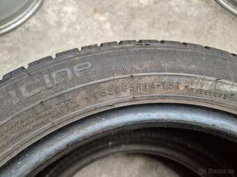 155/65 r14 letné 4 ks BARUM + NOKIAN dezén 7,7 mm - 9