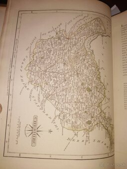Veľký atlas Anglicko viac ako 50 máp  1793 - 9