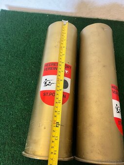 Starožitná mosadzná nabojnica - 9