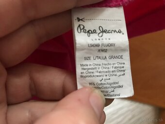 PEPE jeans nová kolekcia damske tricko fuksia M/L - 9