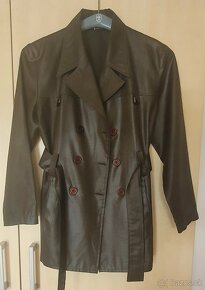 Khaki sako, tmavá khaki vesta - 9