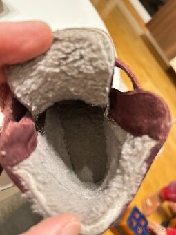 Zimné detské barefoot topánky Froddo, bordové zateplené, 22 - 9