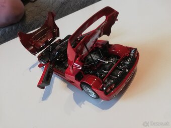 1:18 FERRARI F50 cabrio Bburago cervena - 9