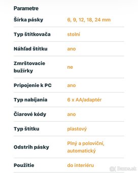 Predám tlačiareň štítkov Brother PT-P750W - 9