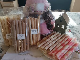 Vianočné oplátky a trubičky slané oplátky - 9