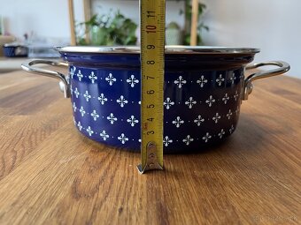 Sada hrncov vzor modrotlač - 9