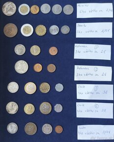 Zbierka mincí - Ázia, Afrika, Indonézia, Latinská Ame (dopl) - 9