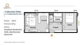 PRENÁJOM | Zariadený, zrekonštruovaný 2i byt, sídl. III PO - 9