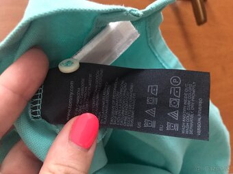 TOMMY HILFIGER originál azurove damske polotricko S/M - 9