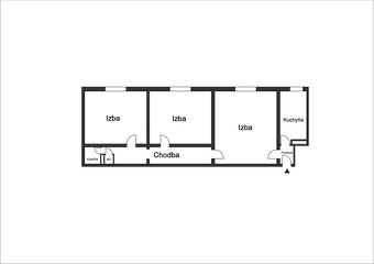 BEZBARIÉROVÝ priestranný 3 izbový byt v Ružinove. - 9