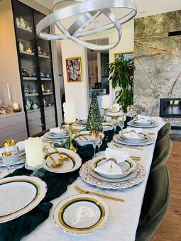 Nová zlatom zdobená obedová súprava THUN pre 6 osôb - 9