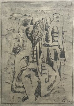 3 x Vlastimil Beneš, tušové kresby na papieri - 9