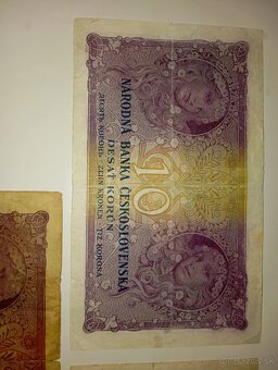 BANKOVKY 10 KČS 1927, RŮZNÉ SÉRIE, VŠE NEPERFOROVANÉ - 9