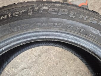 175/65 r15 zimné 4 ks HANKOOK dezén 5,7 - 4,3 mm DOT2019 - 9