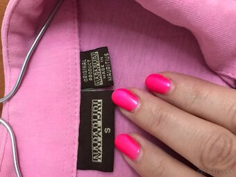 NAPAPIJRI originál baby pink damske polotricko S - 9