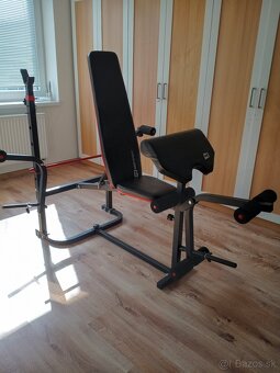 Multifunkčná lavica , kotúče, tyče, podložka atd - 9