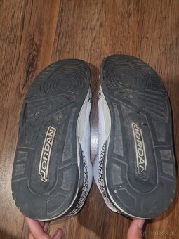 Jordan 3 nove biele kožene nosene 43 - 9