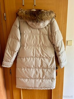 PÁPEROVÁ bunda zn.ADIDAS s kožušinovou kapucňou XL - 9