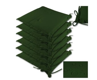 6 x poduška 43 x 39 x 5 cm krémová červená zelená sivá - 9