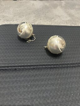 Gule retro sklenené fúkané - 9